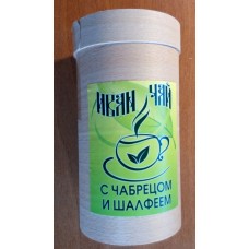 Иван-чай "С чабрецом и шалфеем" ферментированный гранулированный, 100 гр. в деревянном тубусе